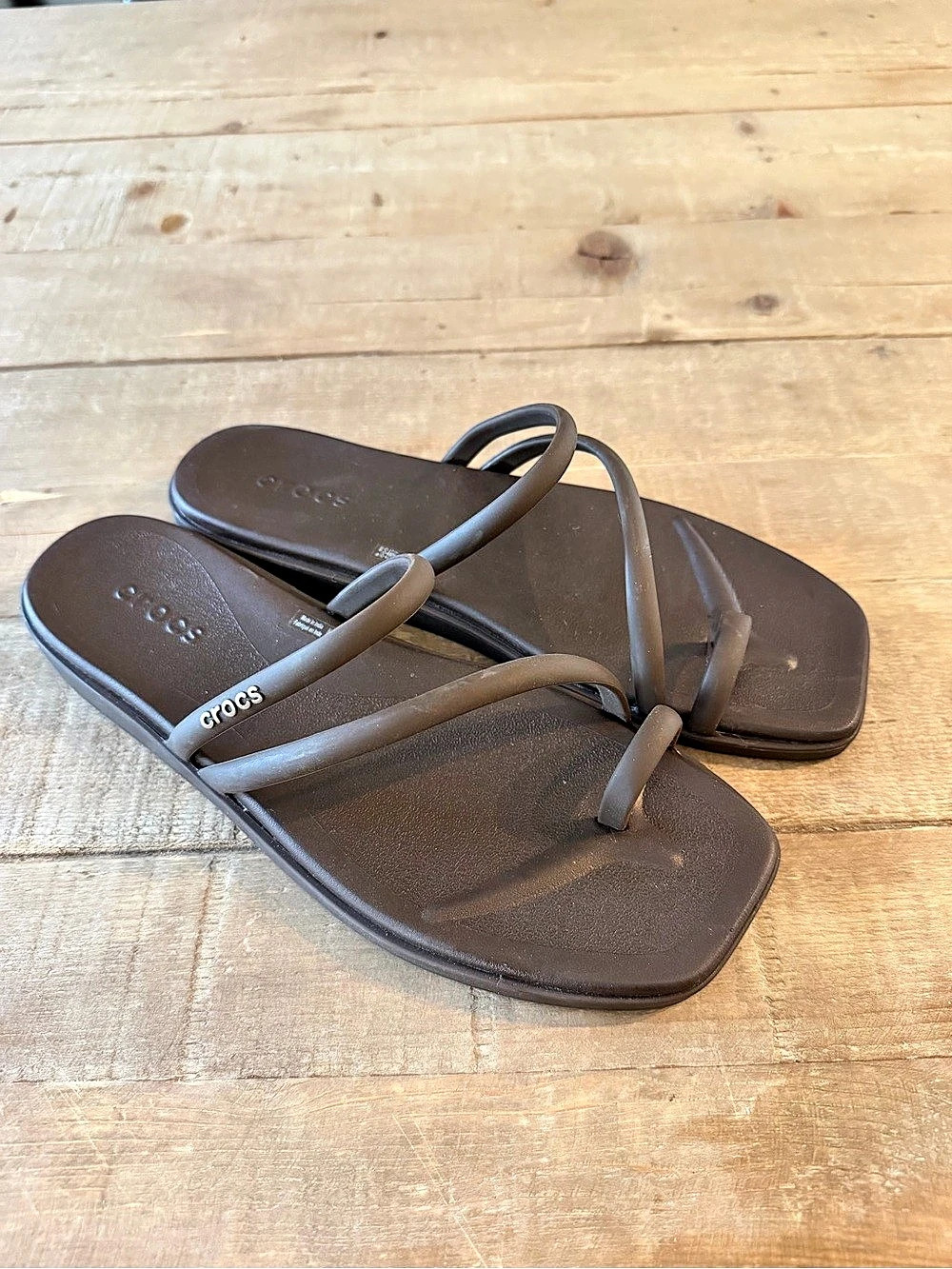 Crocs Miami Toe Loop Sandal Brown Sandals